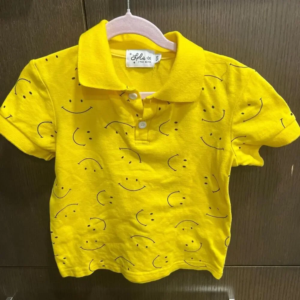 Lola‎ & the boys smiley polo size 5-6